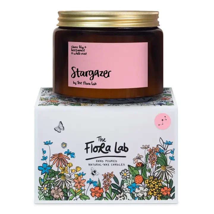 Floral lab stargazer candle big  image 0