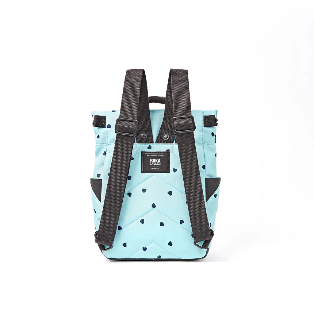Canfield roll top backpack in heart print