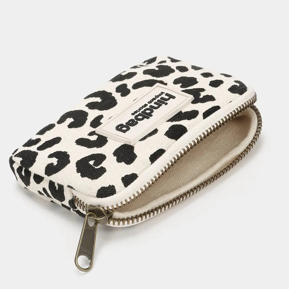 Lili leopard off white coin purse