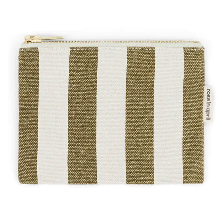 Marie Purse Stripes Olive / Greige