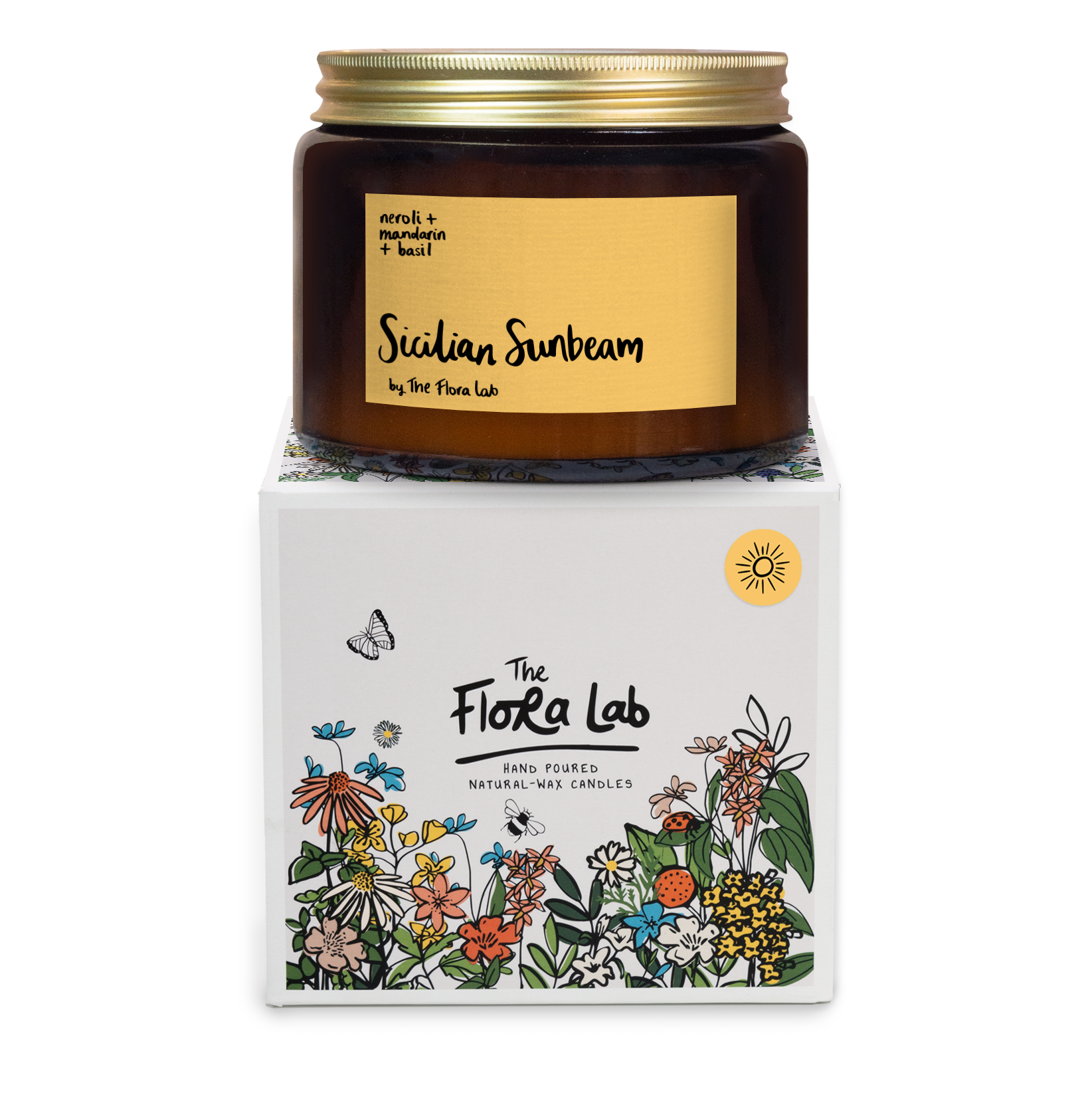 Sicilian sunbeam candle - large