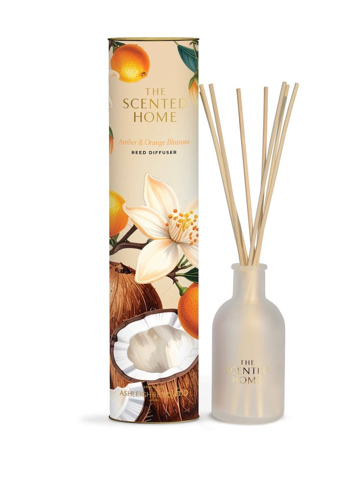 Amber & orange blossom reed diffuser