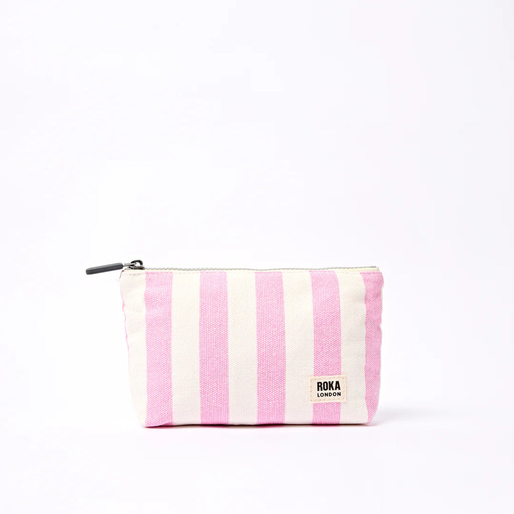 Maida Vale pouch in sherbet stripe -small