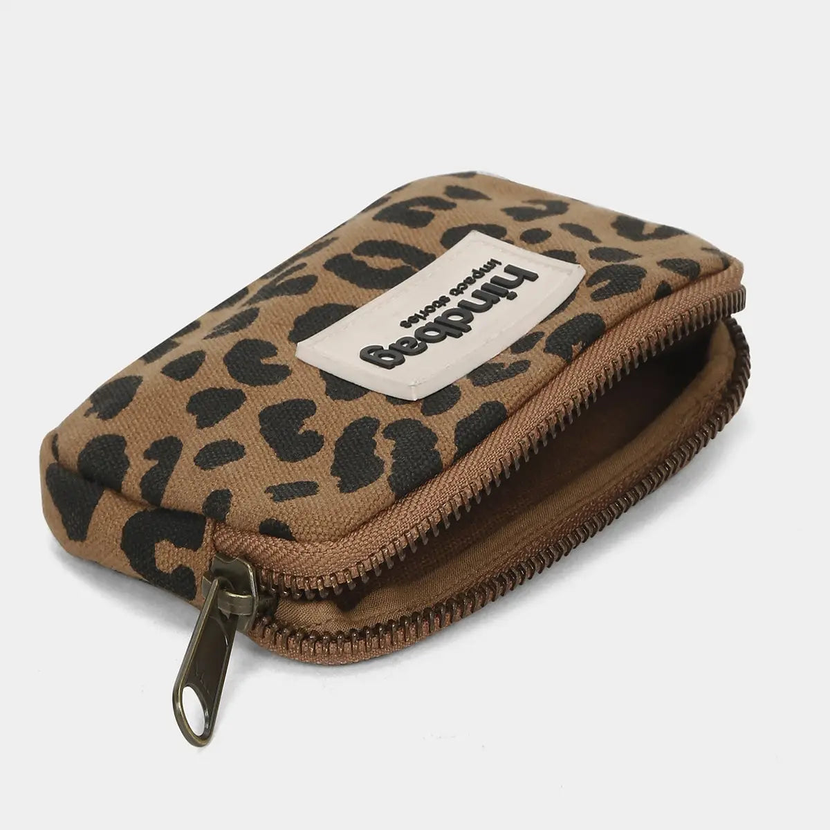 Lili leopard cinnamon coin purse