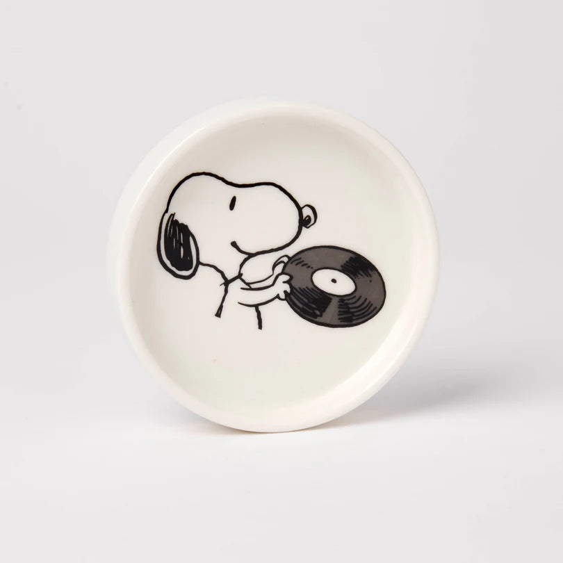 Peanuts round trinket dish vinyl lover