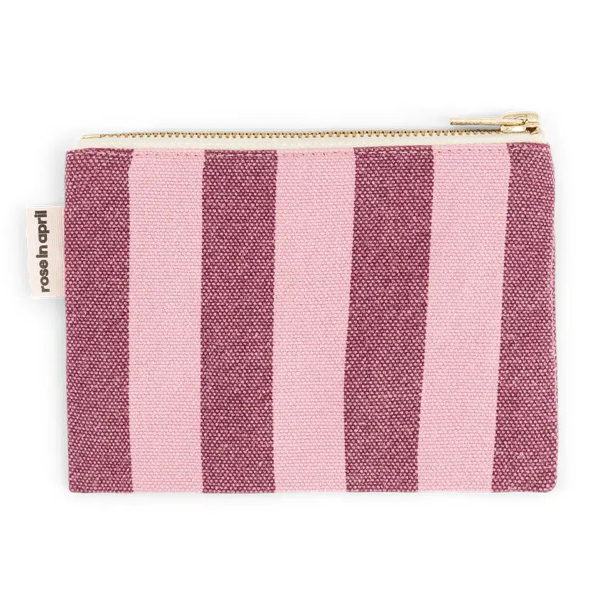 Marie Purse Stripes Burgundy / Bubble Pink