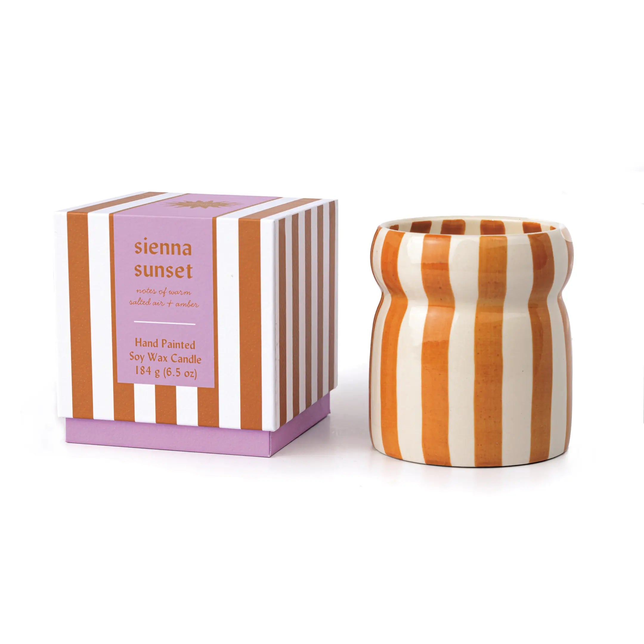 Paddywax cabana rust ceramic candle - sienna sunset