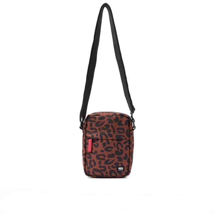 Bond scarlet leopard print recycled canvas