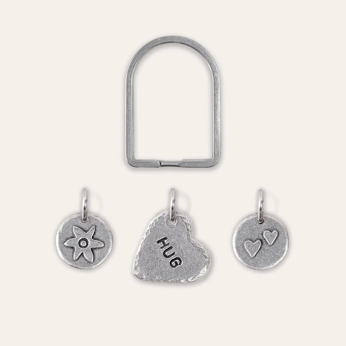 Mini hug charms key ring  image 1