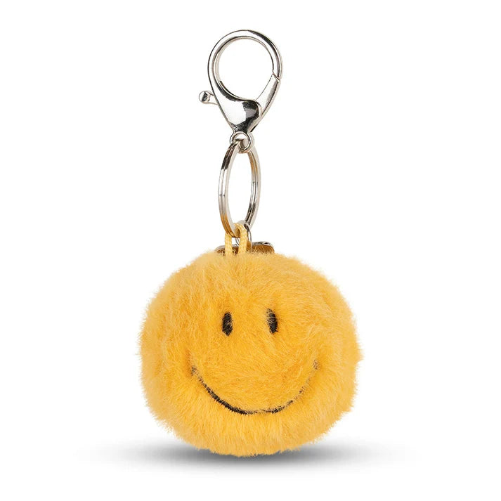 Smiley keyring - yellow