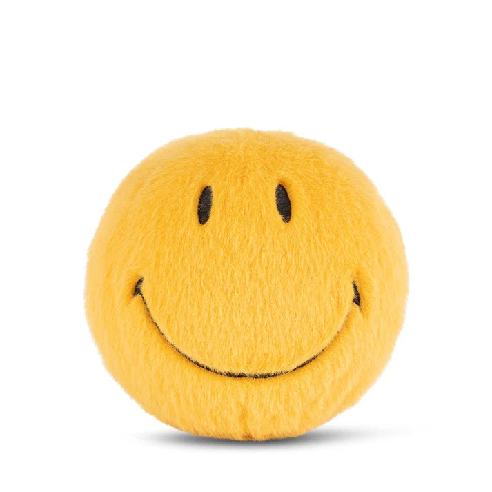 Smiley eco fuzz ball - yellow