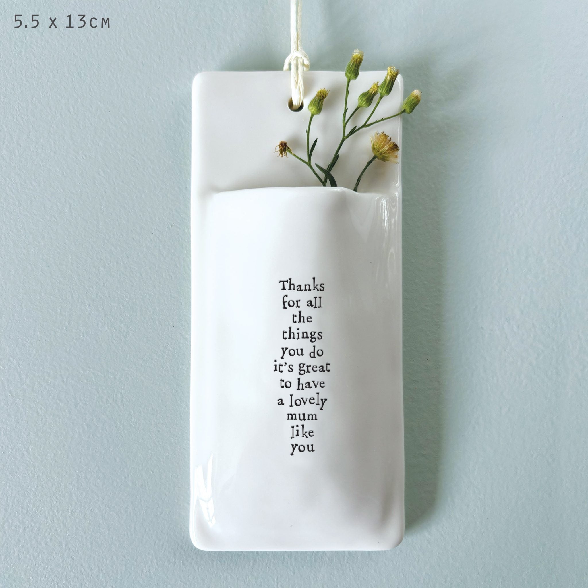 Lovely to have a mum like you flower hanging vase image 0