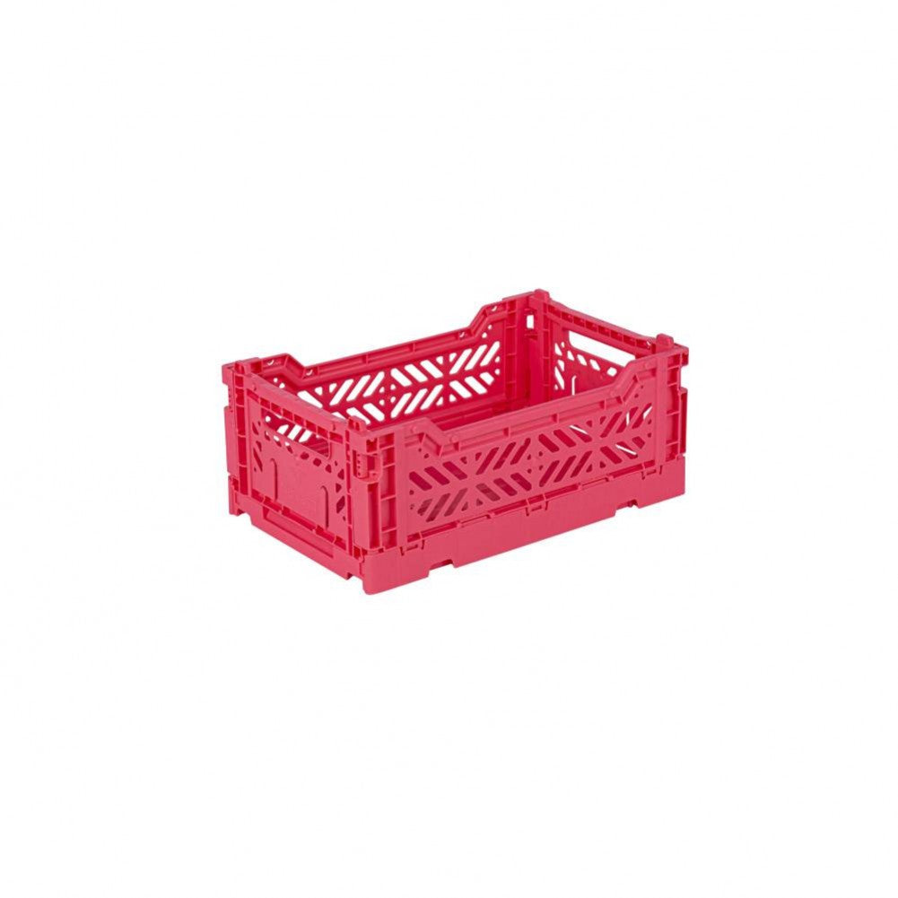 Dark pink - Small folding crate image 0