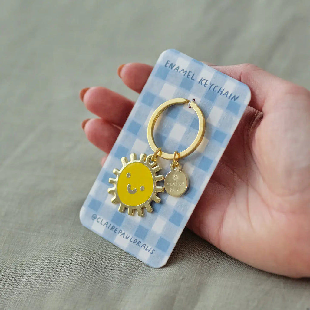 Enamel sunshine keychain  image 0