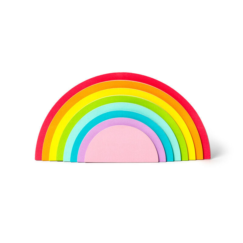 Rainbow thoughts adhesive notepad image 0