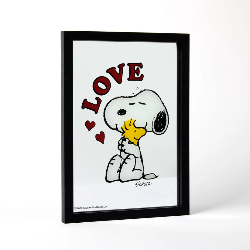 Peanuts A3 framed mirror love  image 1