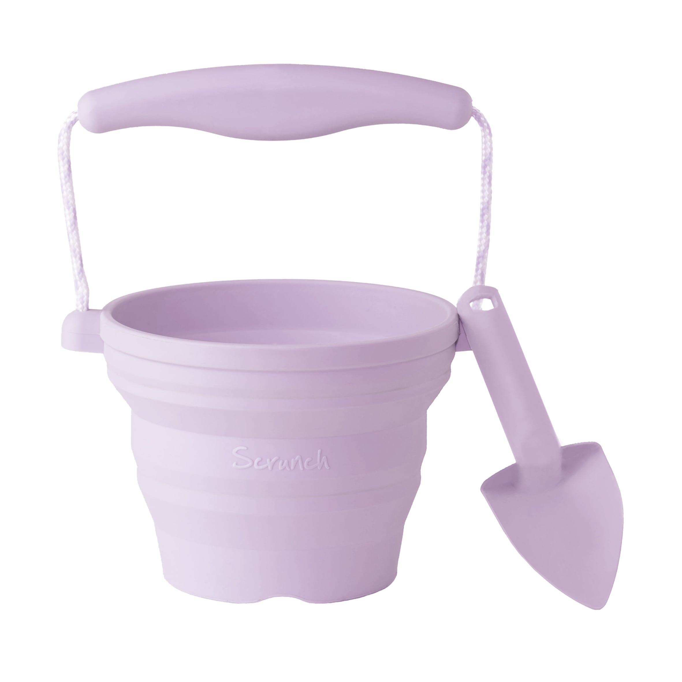 Scrunch baby bucket and trowel set - lilac image 0