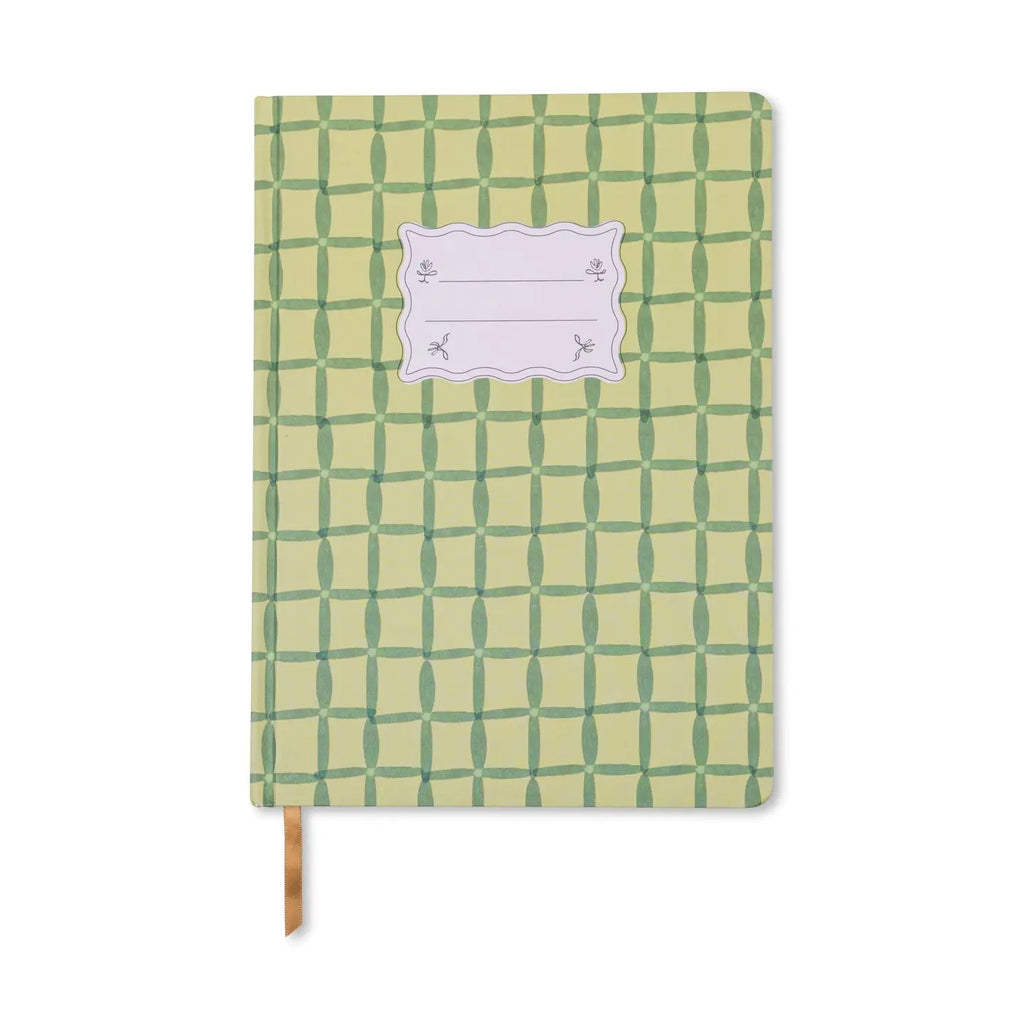Designworks Ink Tulip Jumbo Journal - Green Lattice