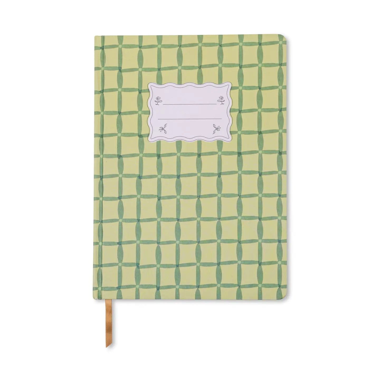 Designworks Ink Tulip Jumbo Journal - Green Lattice