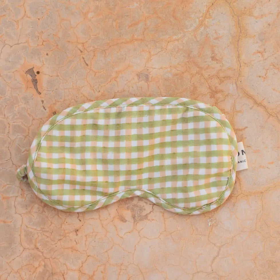 Organic cotton eye mask - Sage image 1