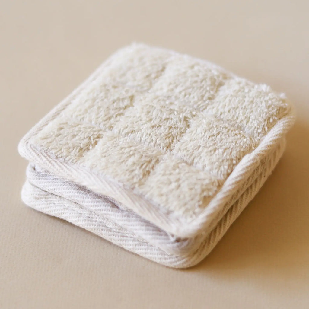 Organic lifestyle cotton terry square scrub