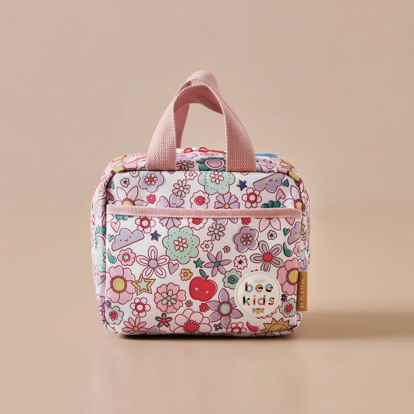 Just bee kids retro floral lunch bag image 0