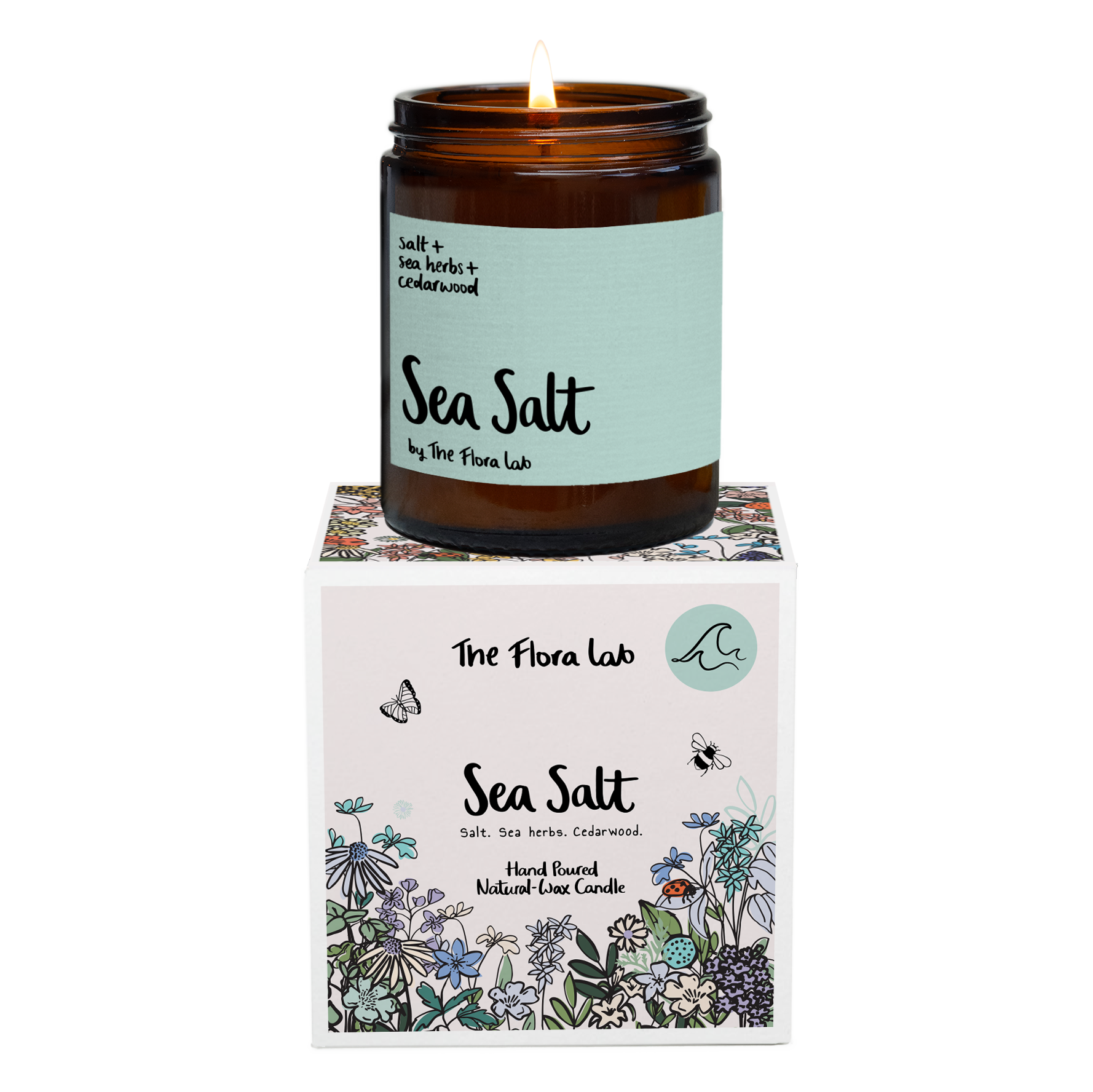 Sea salt candle