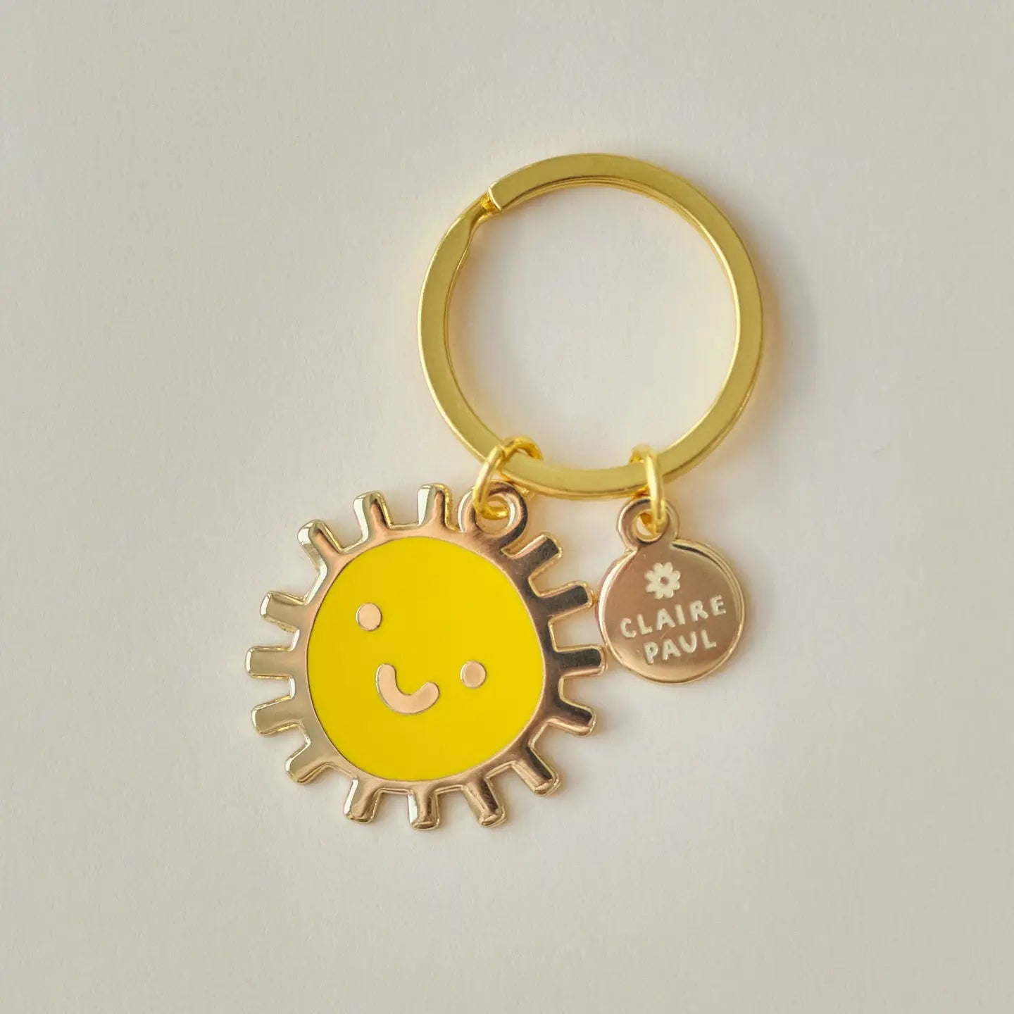 Enamel sunshine keychain  image 1