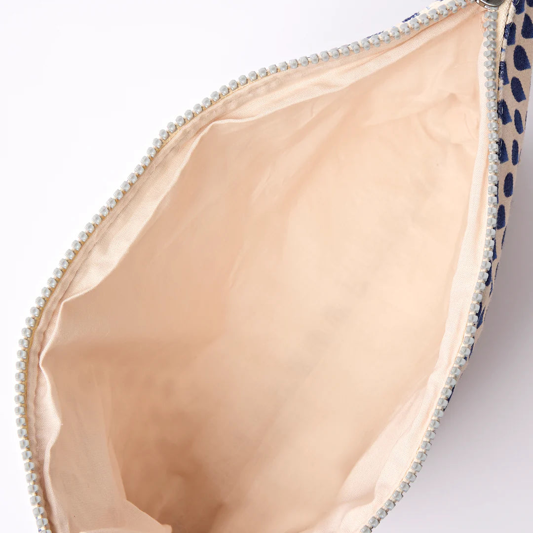 Maida Vale pouch in denim rain indigo -big