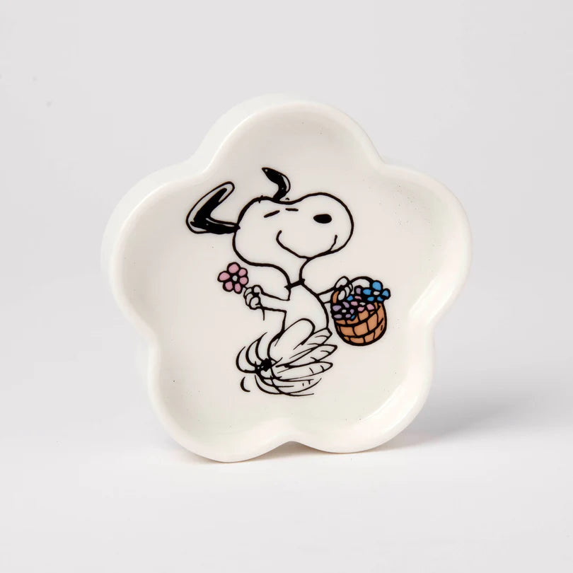 Peanuts flower trinket dish floral