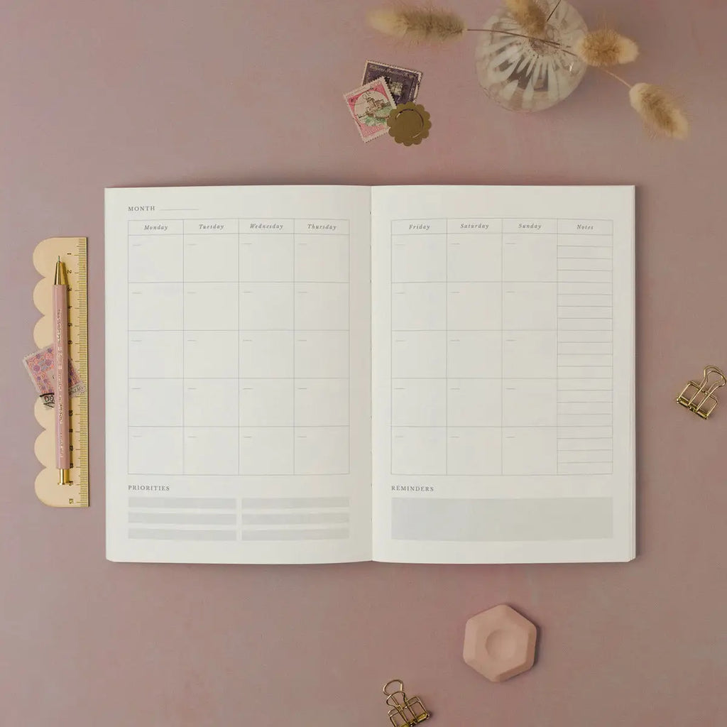 Nurture botanical weekly planner