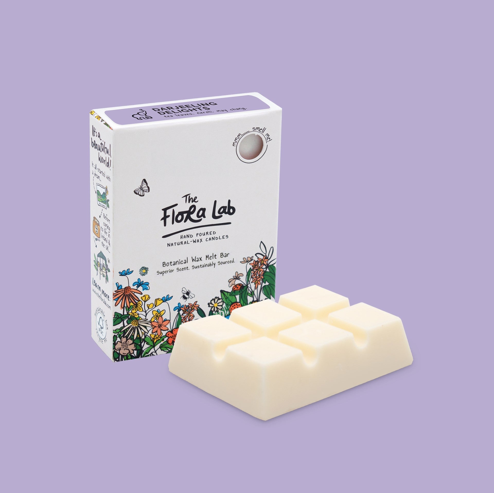 Darjeeling delights botanical wax melt bar image 0