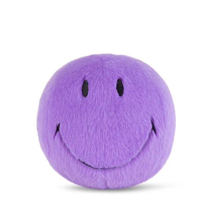 Smiley fuzz ball - purple