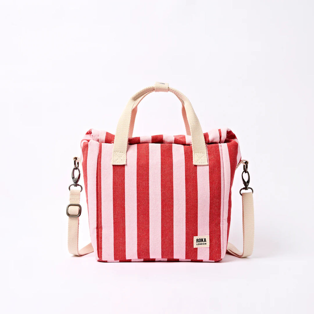 Hampstead lunch bag in strawberry stripe