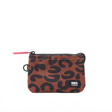 Carnaby Scarlett leopard print recycled canvas