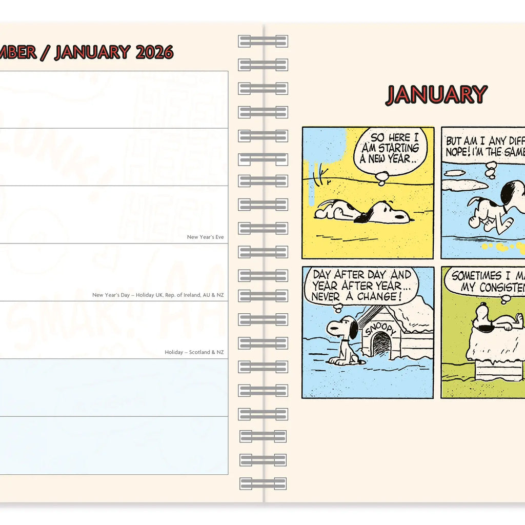 Peanuts A5 wiro 2026 diary  image 1