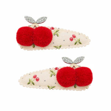 Pom Pom cherry clips