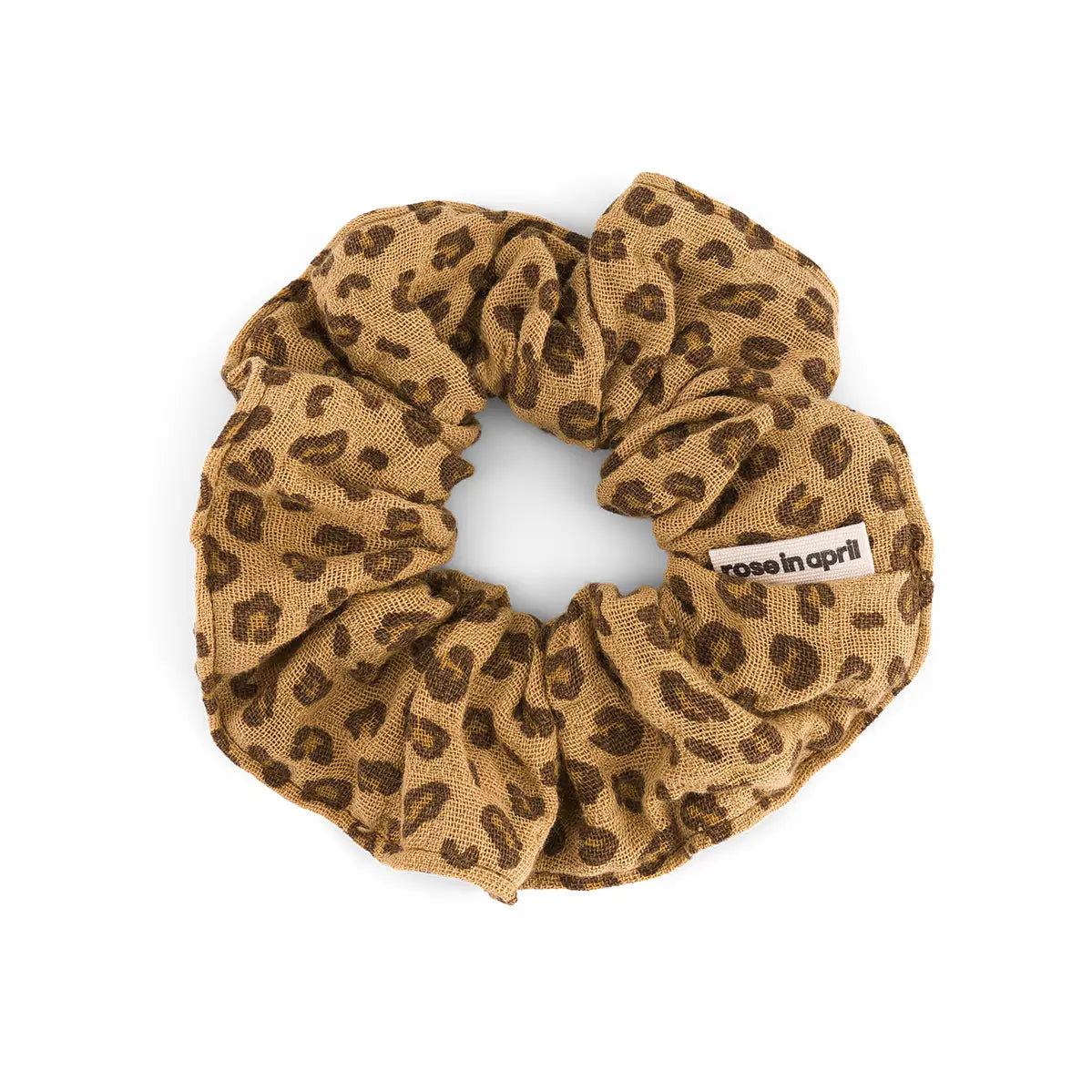 Leopard coffee scrunchie  image 0