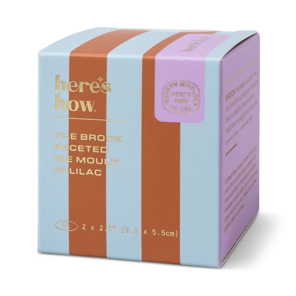 The Brock Faceted Ice Mould - Lilac