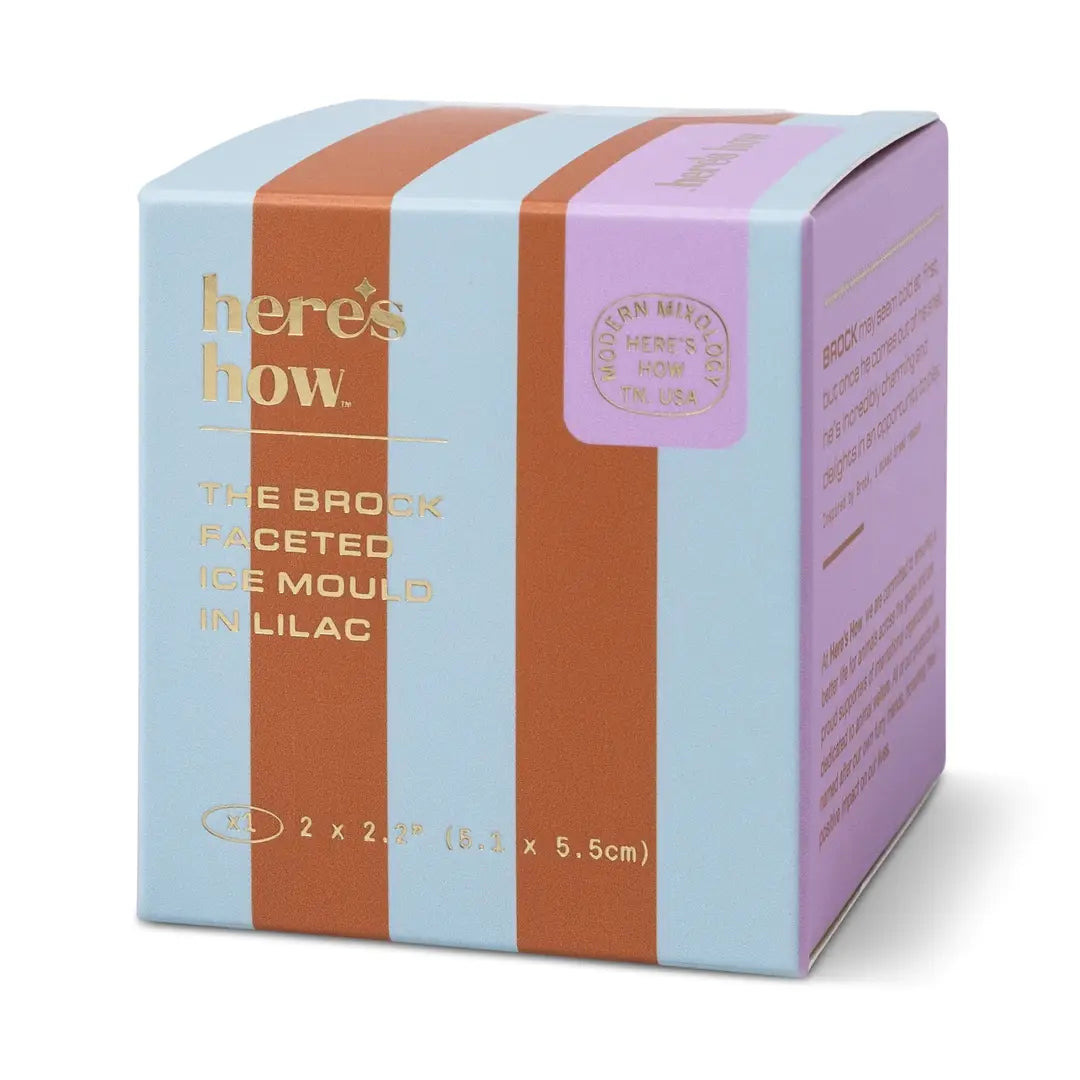 The Brock Faceted Ice Mould - Lilac