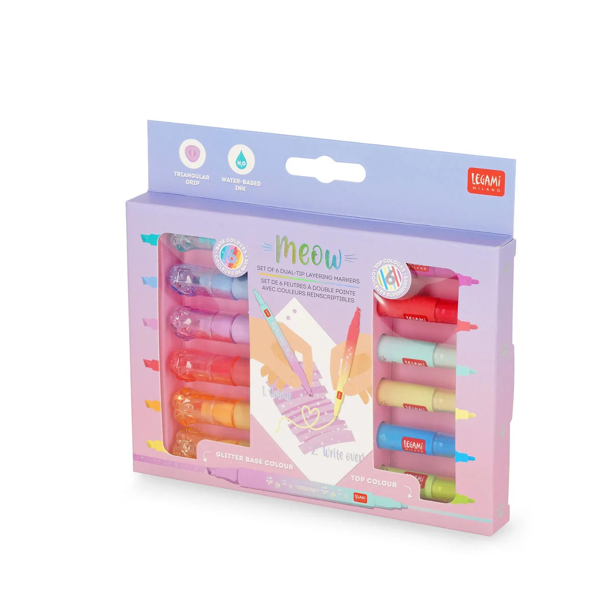 Cat legami highlighters dual tips