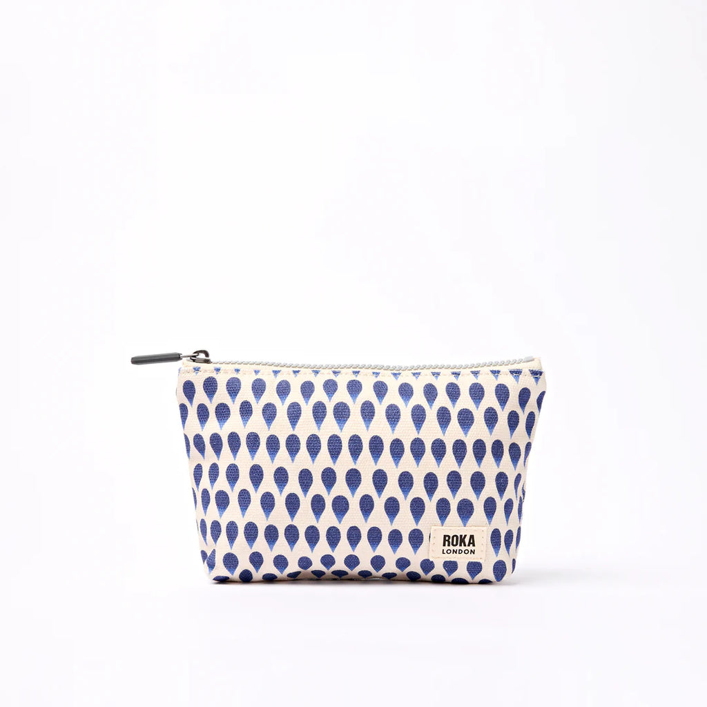 Maida Vale pouch in denim rain indigo -big