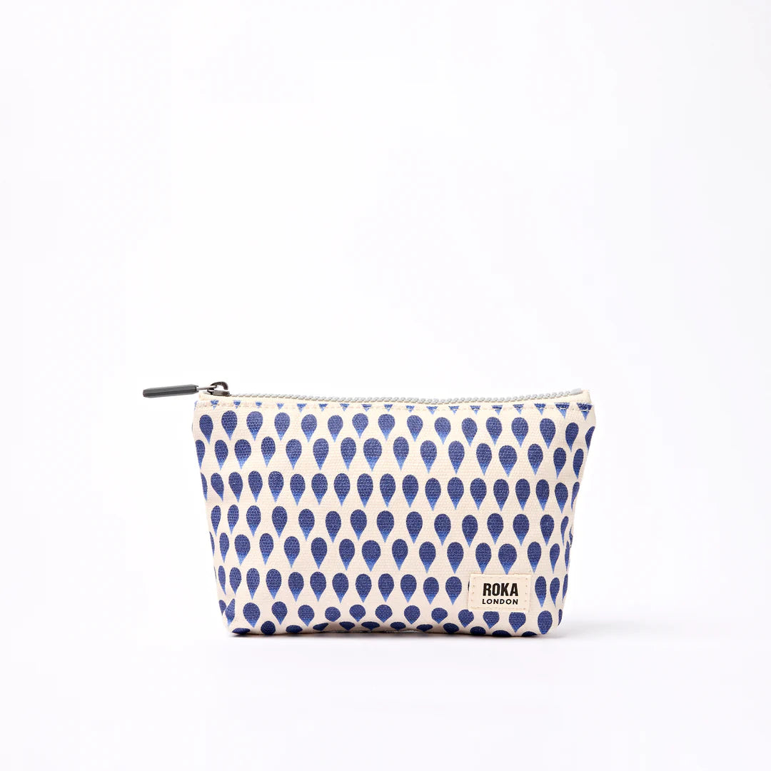 Maida Vale pouch in denim rain indigo -big