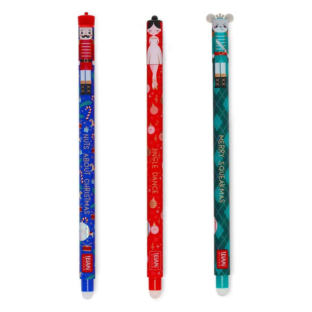 Legami Christmas erasable pen pack