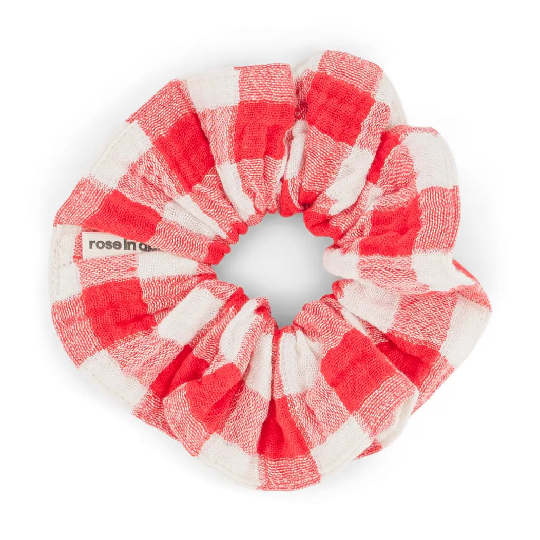Scrunchie gingham tomato