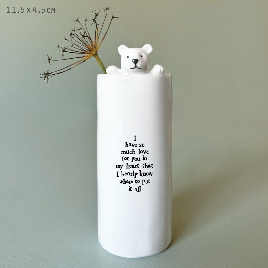 So much love bear vase  image 0
