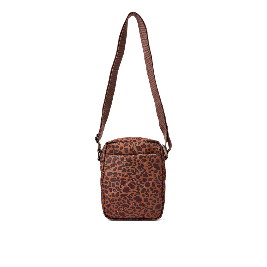 Bond pocket crossbody bag in mini leopard