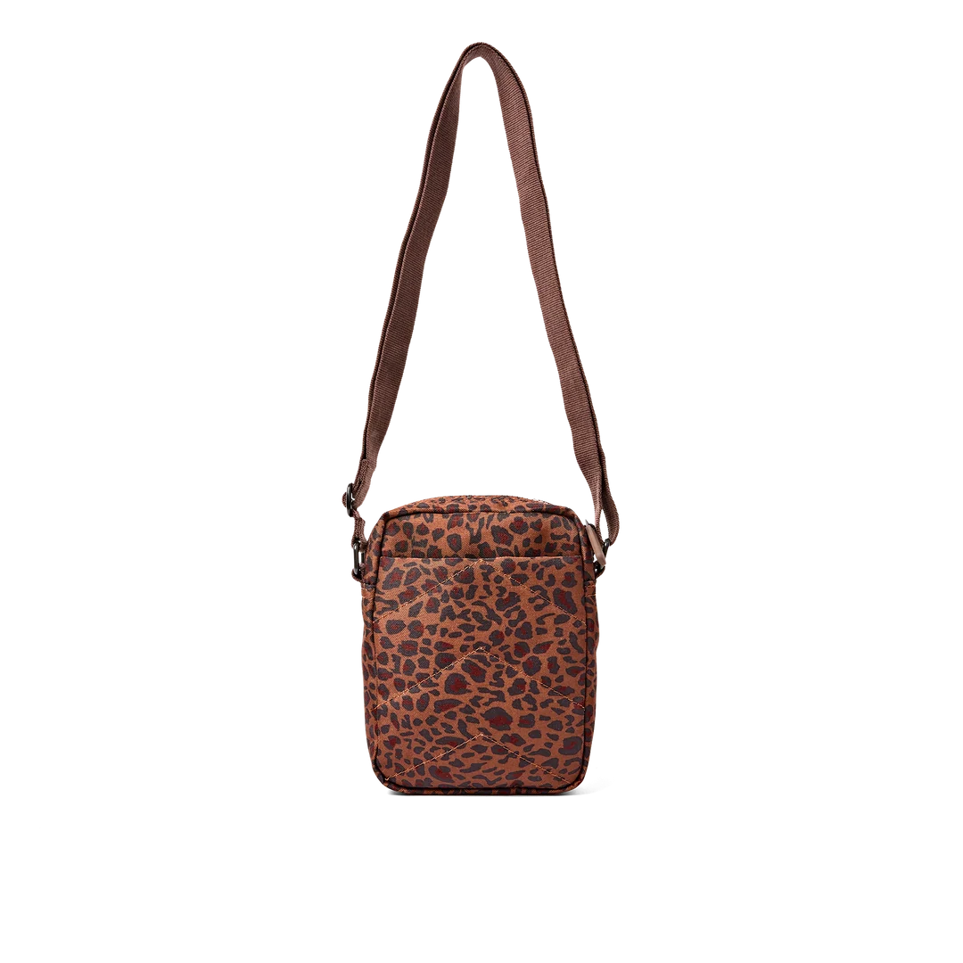 Bond pocket crossbody bag in mini leopard