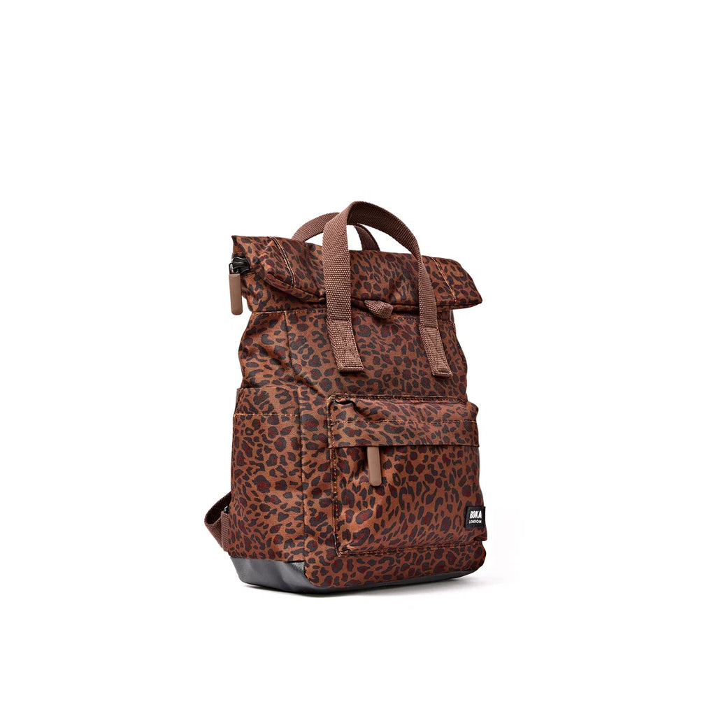 Canfield roll top in mini leopard - medium