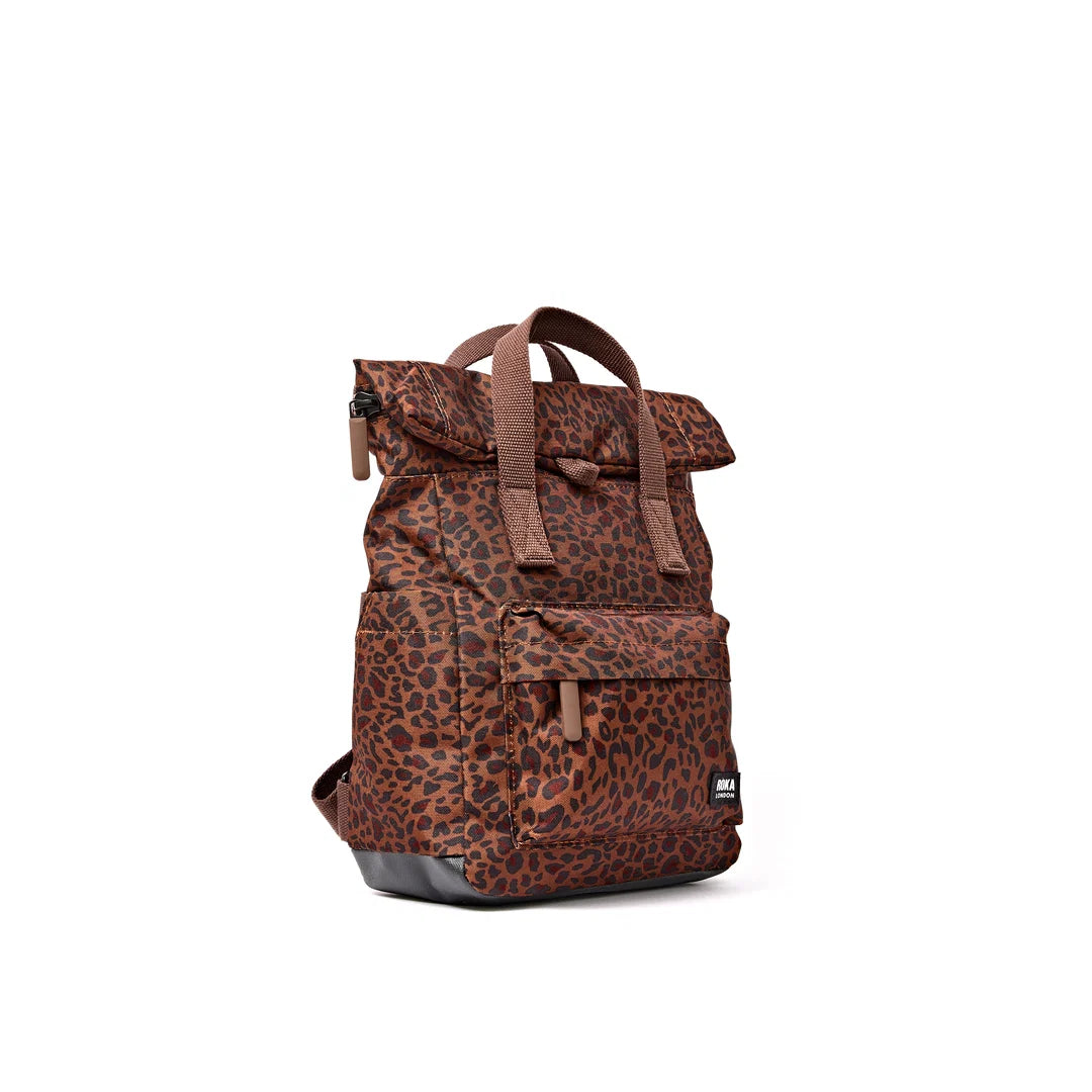 Canfield roll top in mini leopard - medium